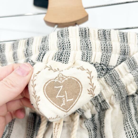 Z&L Womens Boho Beachy Tassel Drawstring Striped Pull On Wide Leg Pants Size‎ M - Picture 6 of 10